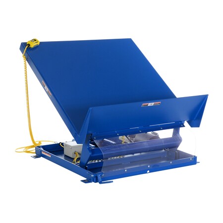 Vestil 54" X 48" Blue Lift Table, Load Cap. 6000 lb., 230V, Overall Height: 42-1/4" UNI-5448-6-BLU-230-1